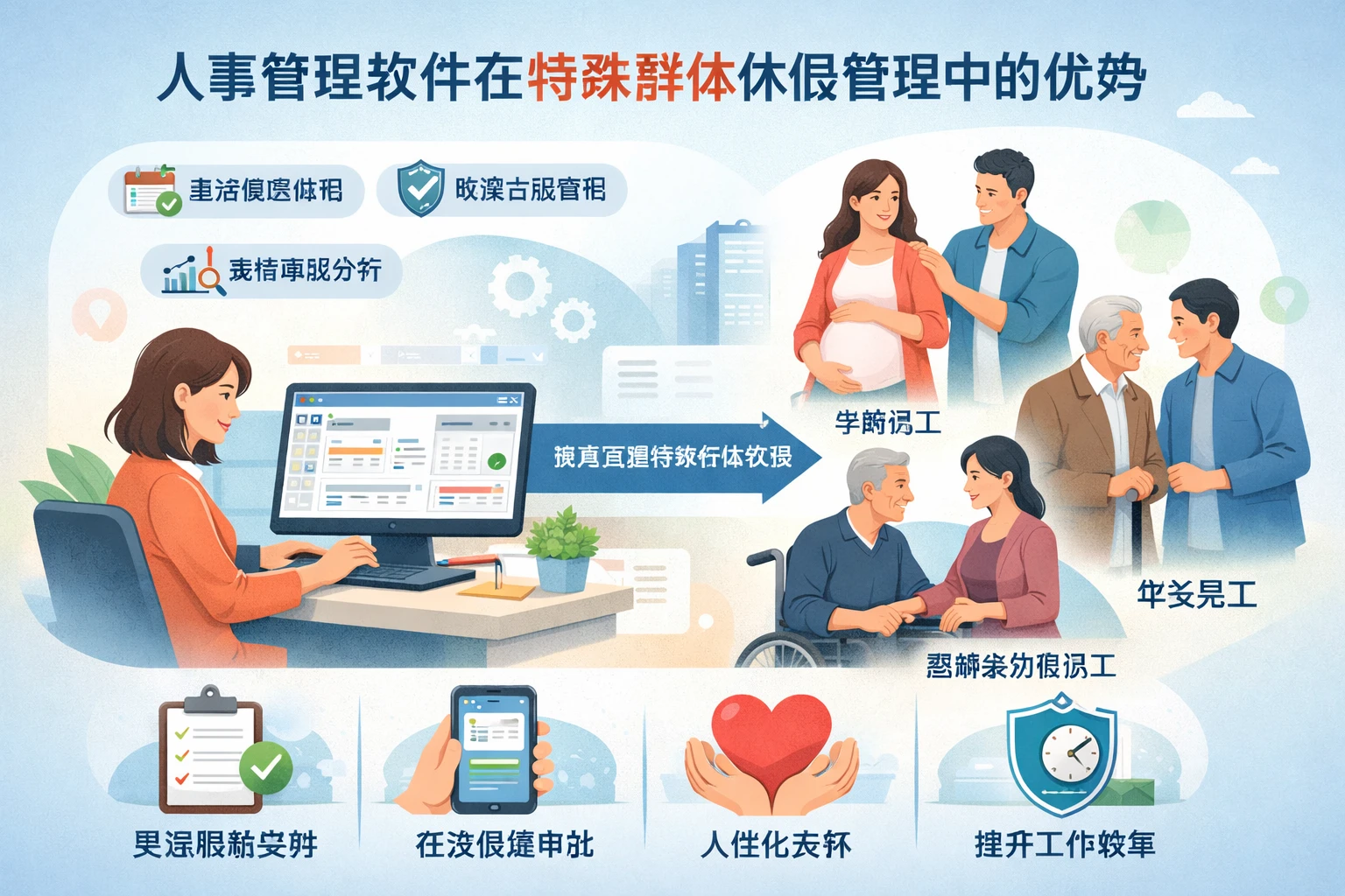 人事管理软件在特殊群体休假管理中的优势