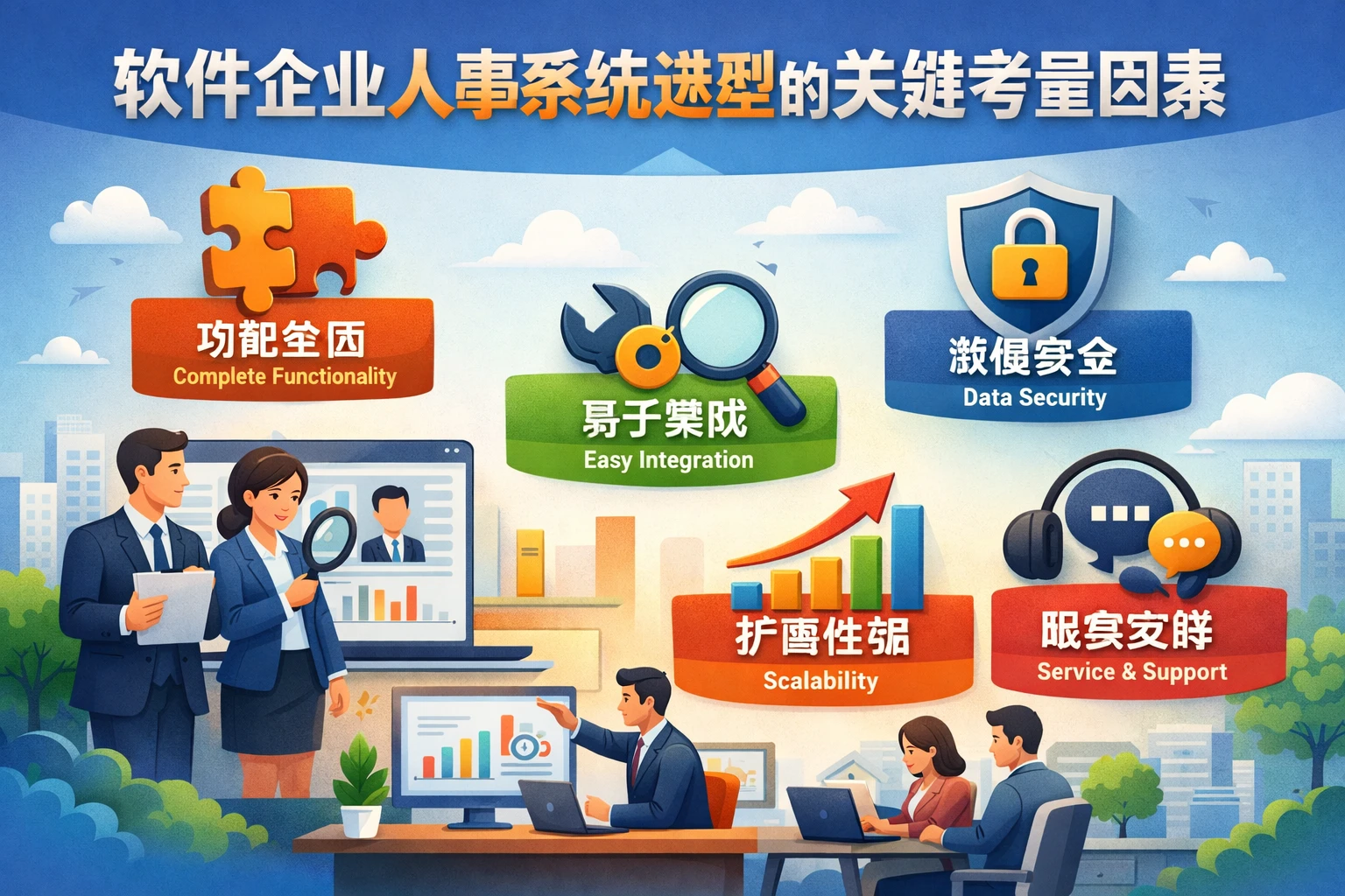 软件企业人事系统选型的关键考量因素