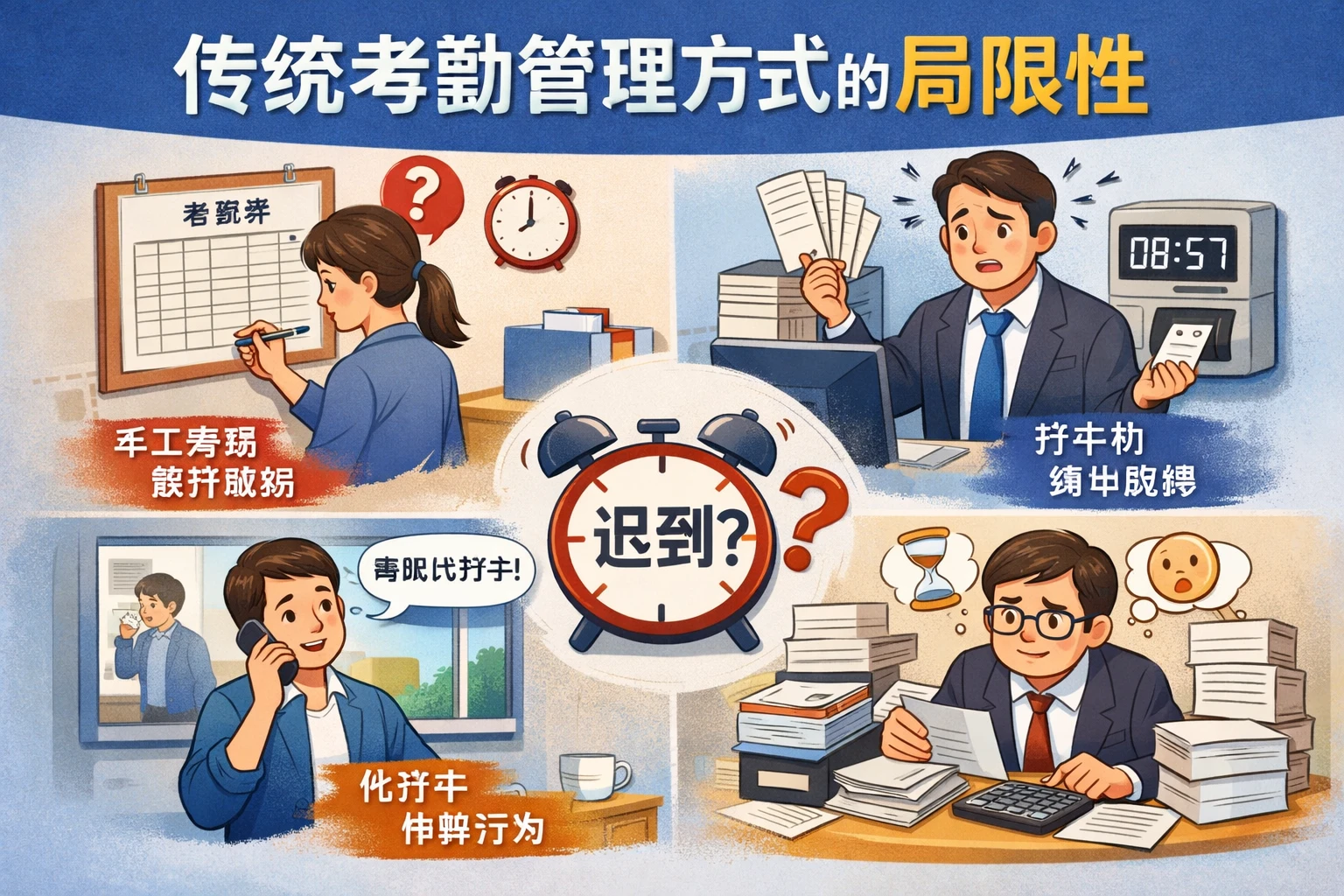 传统考勤管理方式的局限性