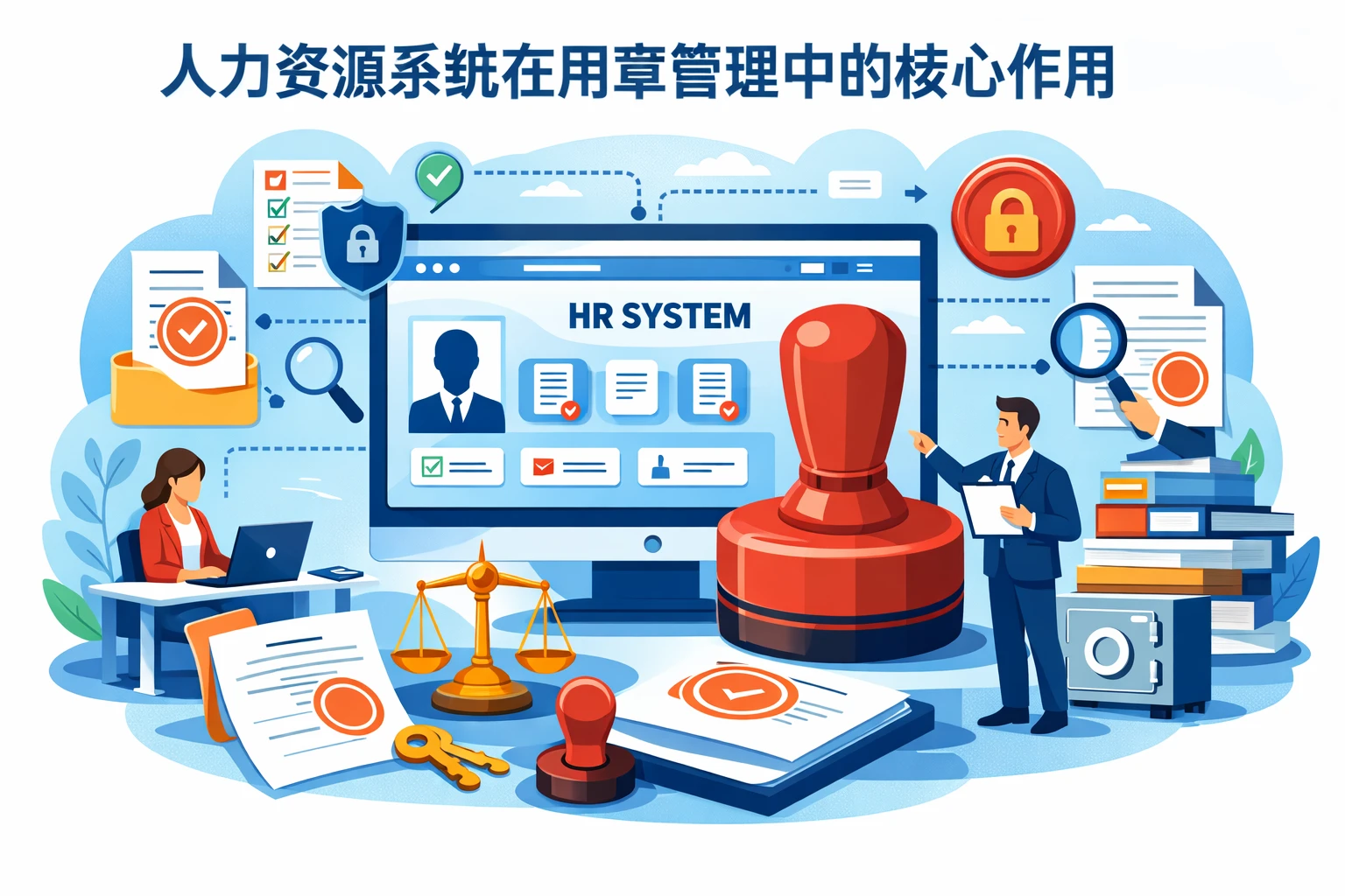 人力资源系统在用章管理中的核心作用