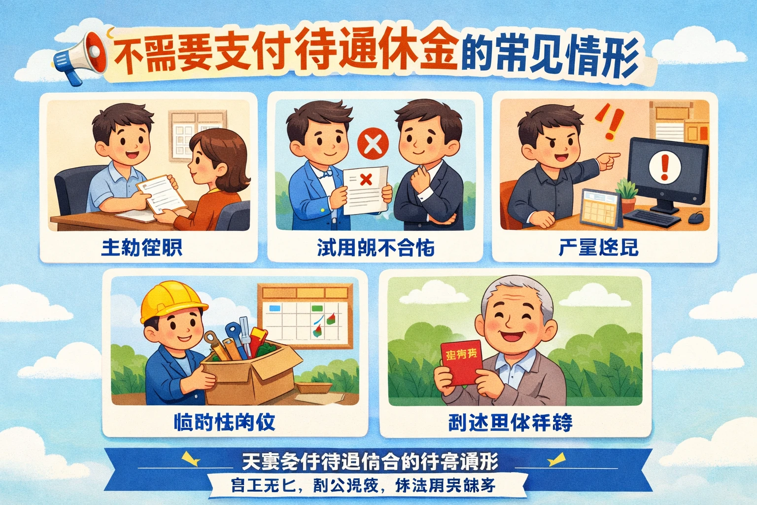 不需要支付待通知金的常见情形