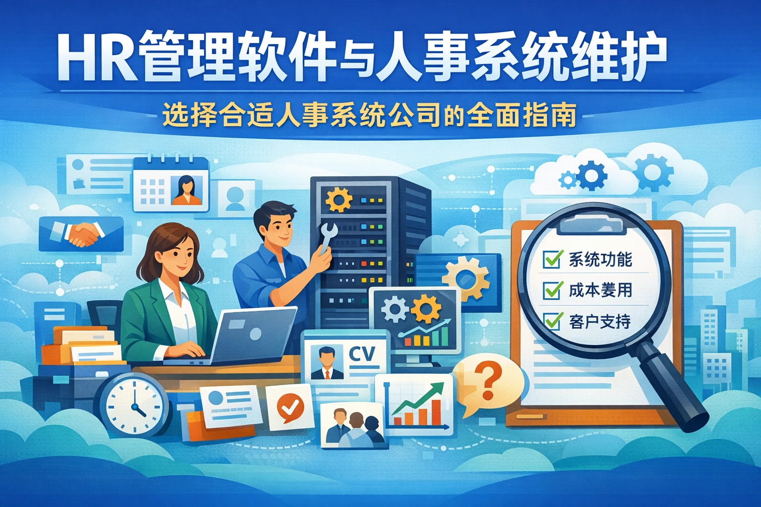 HR管理软件与人事系统维护：选择合适人事系统公司的全面指南