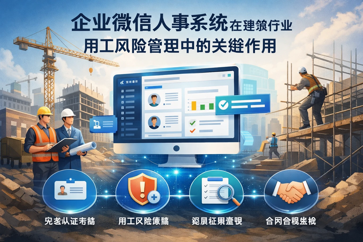 企业微信人事系统在建筑行业用工风险管理中的关键作用