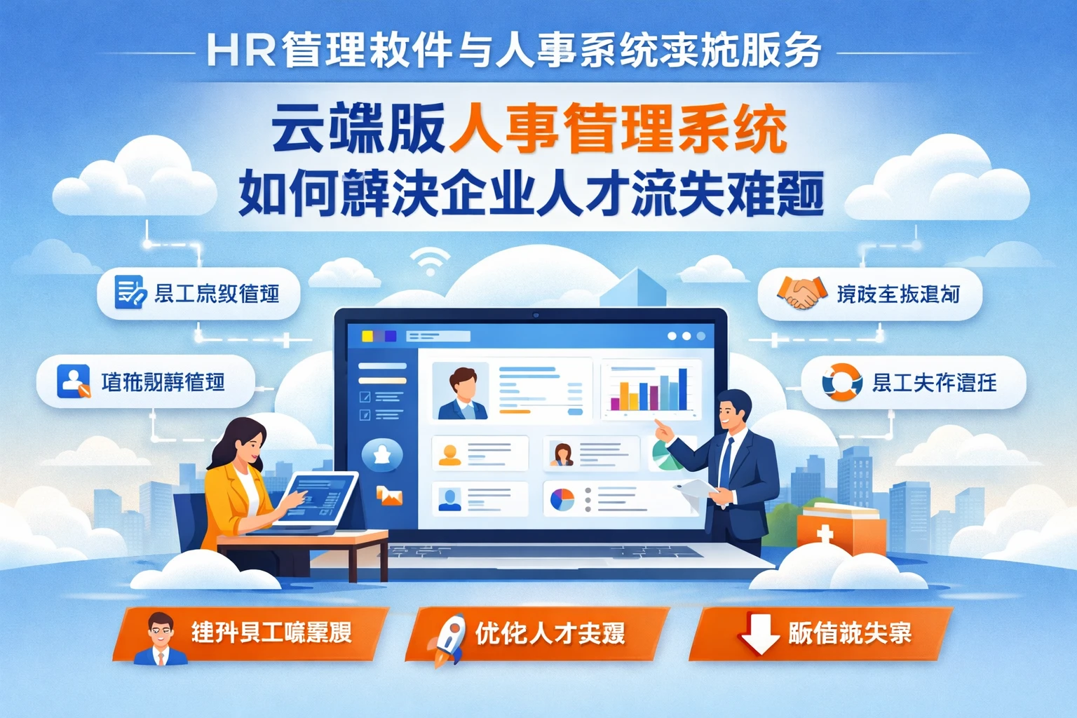 HR管理软件与人事系统实施服务：云端版人事管理系统如何解决企业人才流失难题