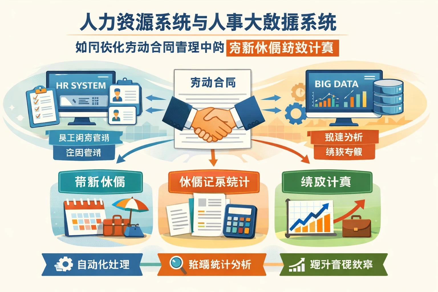 人力资源系统与人事大数据系统如何优化劳动合同管理中的带薪休假绩效计算