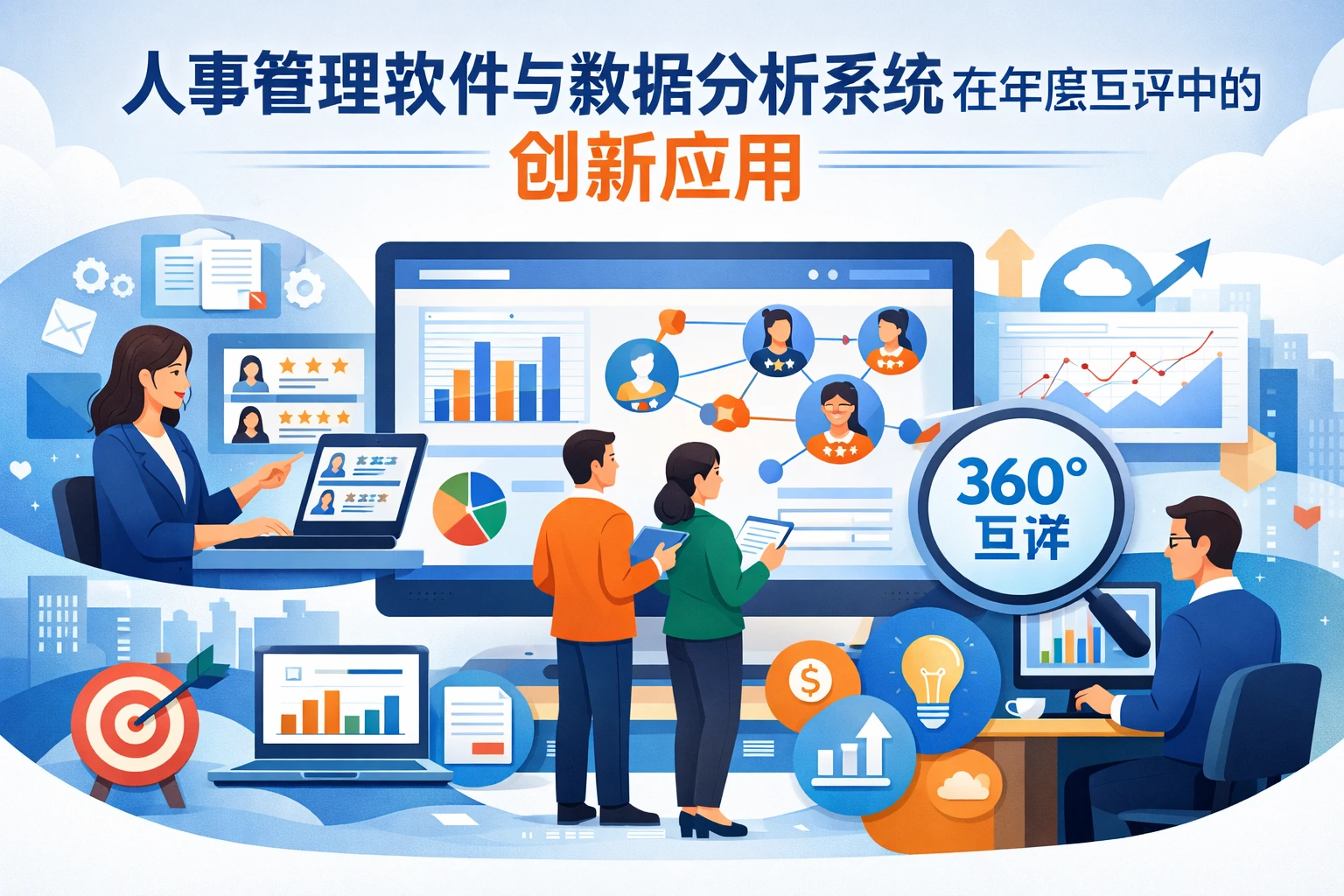 人事管理软件与数据分析系统在年度互评中的创新应用