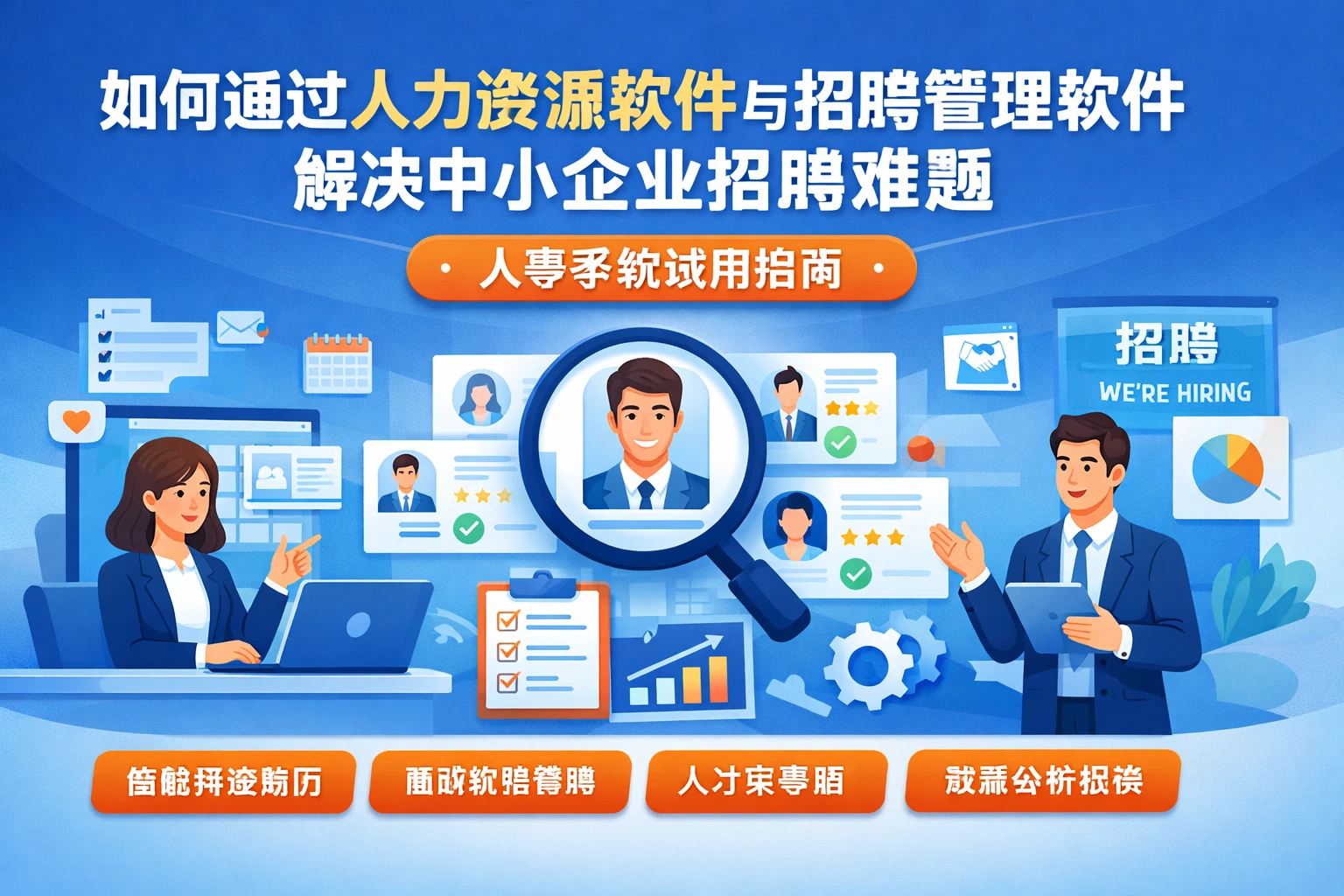 如何通过人力资源软件与招聘管理软件解决中小企业招聘难题 - 人事系统试用指南