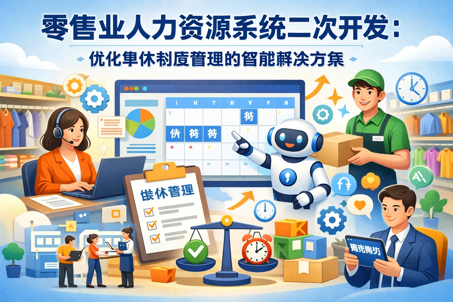 零售业人力资源系统二次开发：优化单休制度管理的智能解决方案