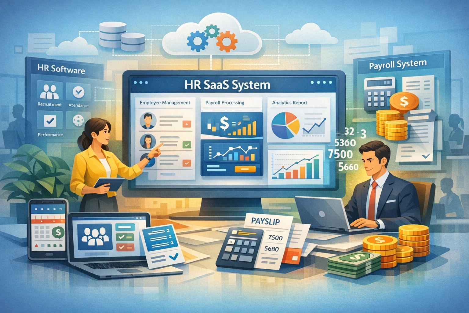 现代企业高效管理：人力资源软件、人事SaaS系统与薪资核算系统的整合应用