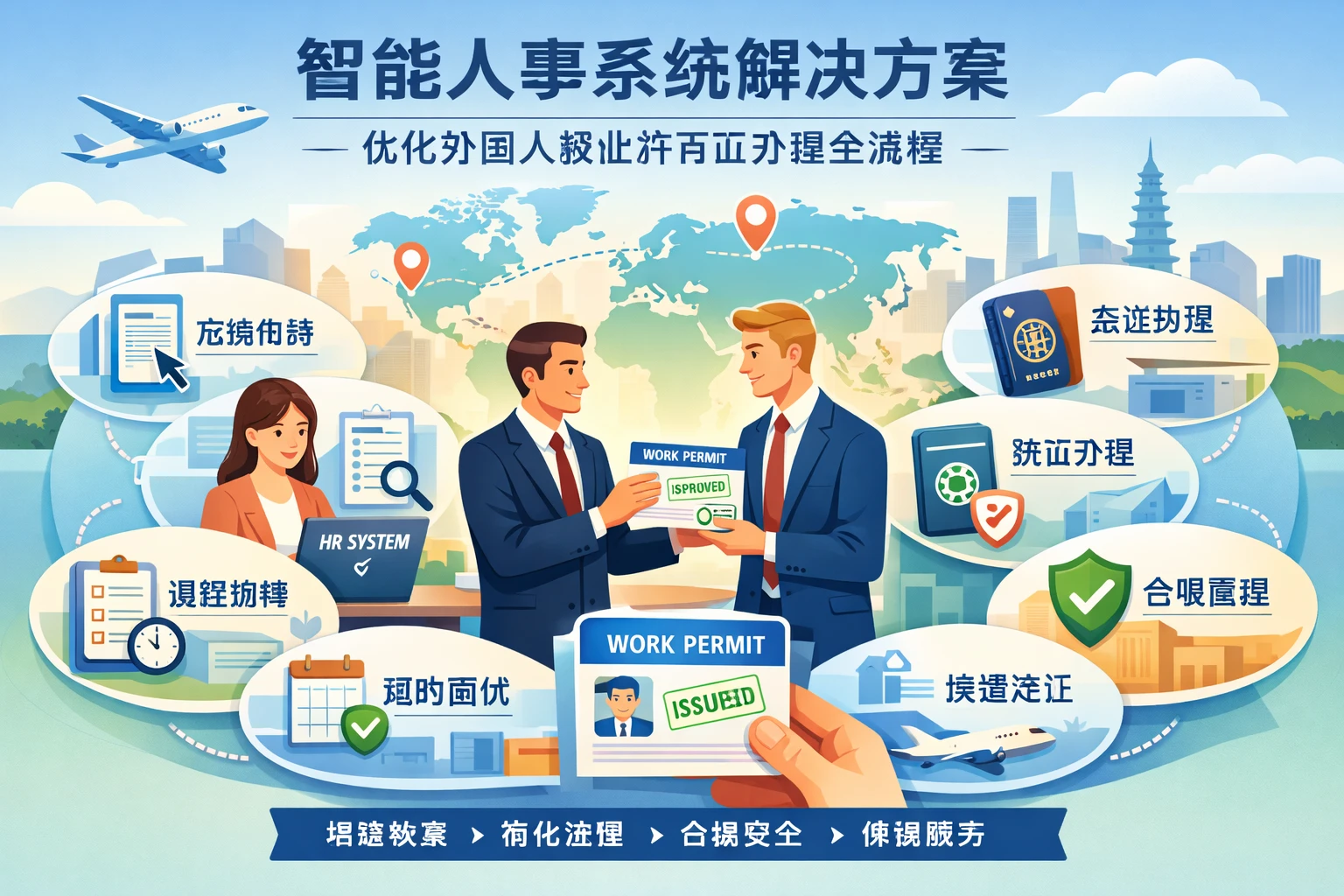 智能人事系统解决方案：优化外国人就业许可证办理全流程