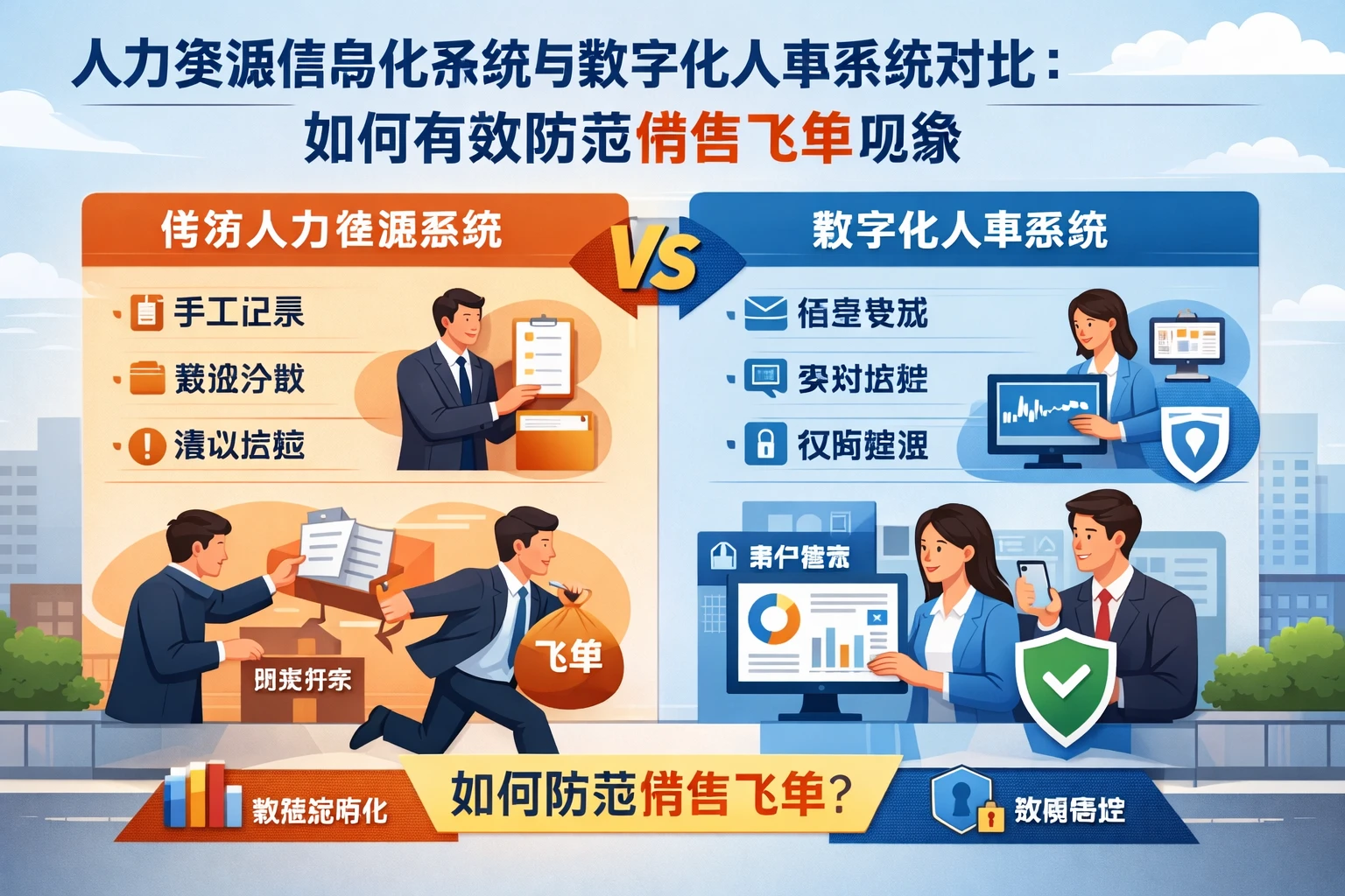 人力资源信息化系统与数字化人事系统对比:如何有效防范销售飞单现象