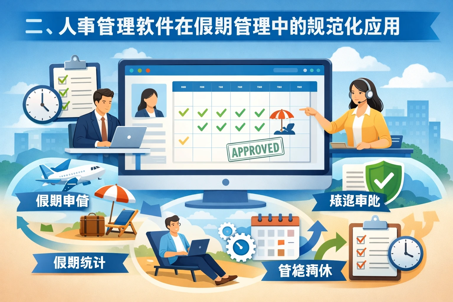 二、人事管理软件在假期管理中的规范化应用