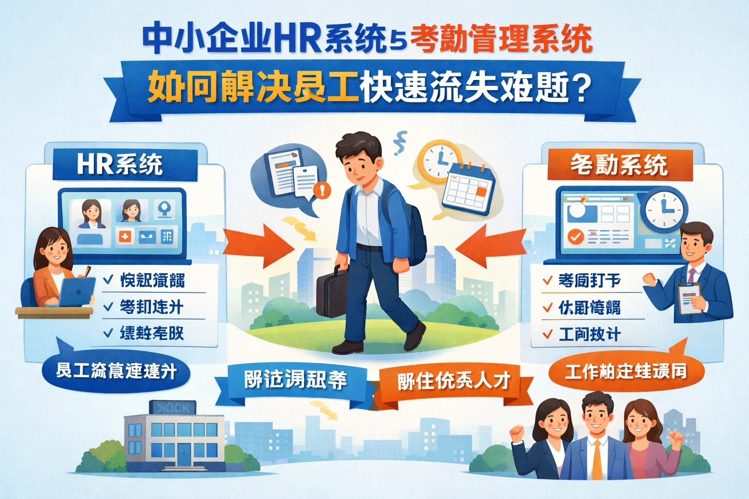 中小企业HR系统与考勤管理系统如何解决员工快速流失难题