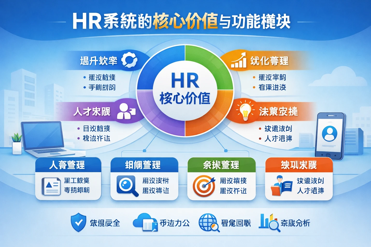 HR系统的核心价值与功能模块