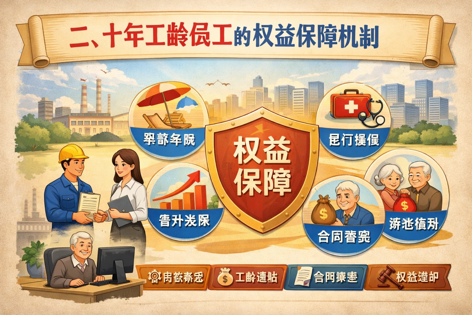 二、十年工龄员工的权益保障机制