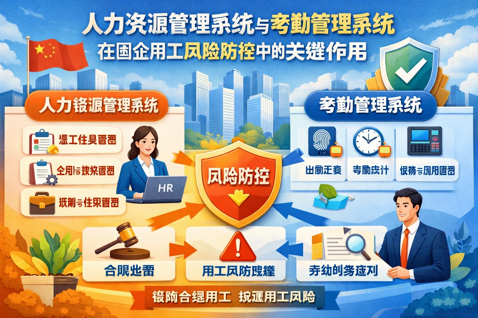 人力资源管理系统与考勤管理系统在国企用工风险防控中的关键作用