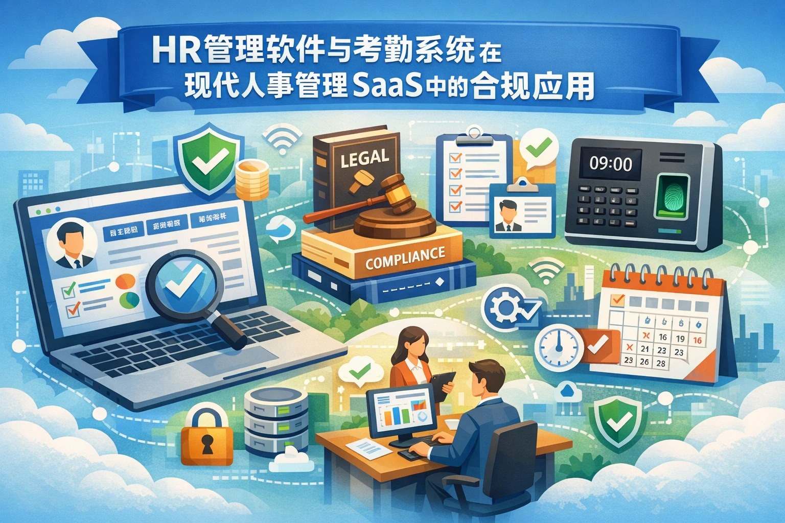 HR管理软件与考勤系统在现代人事管理SaaS中的合规应用