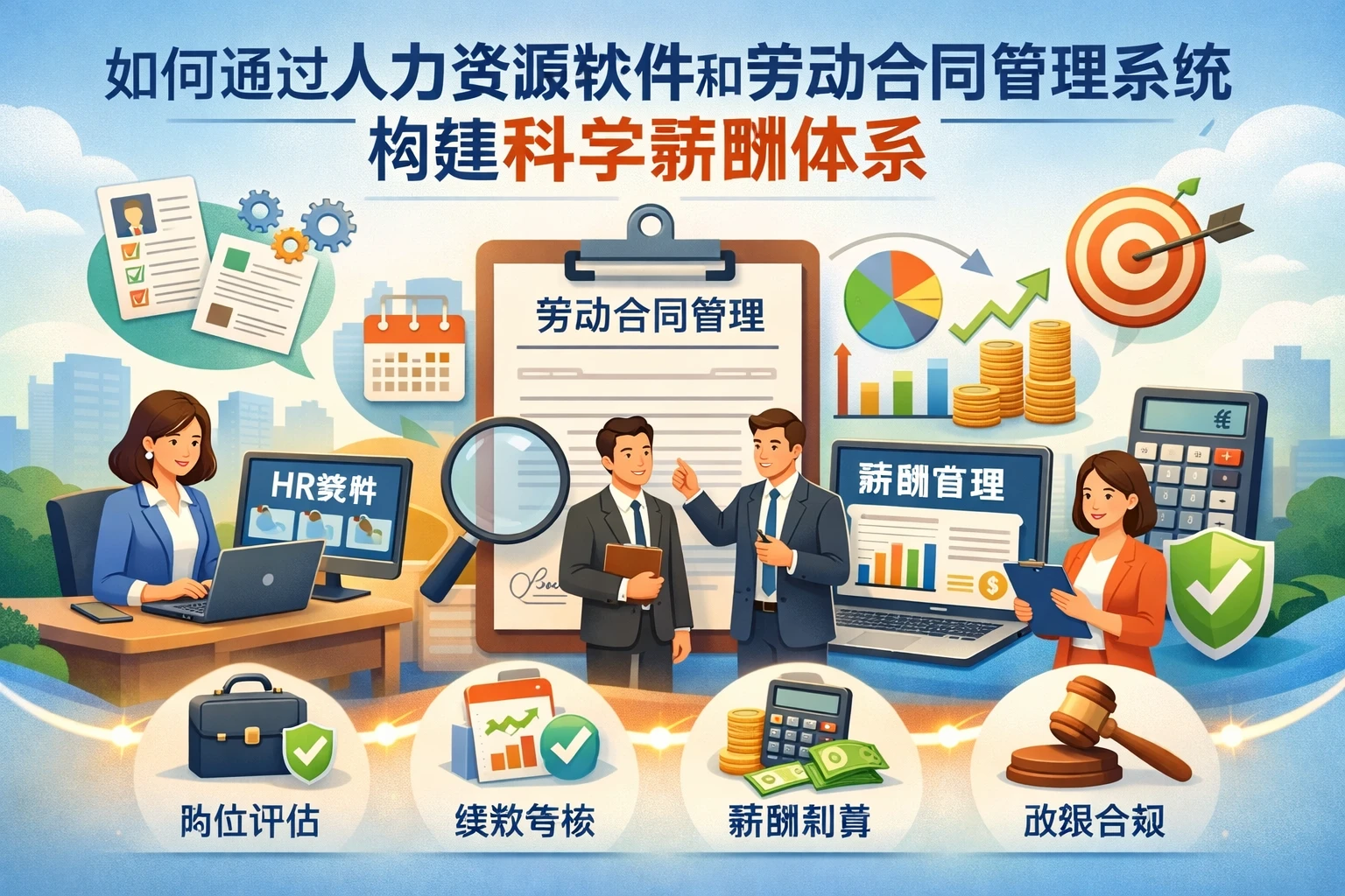 如何通过人力资源软件和劳动合同管理系统构建科学薪酬体系
