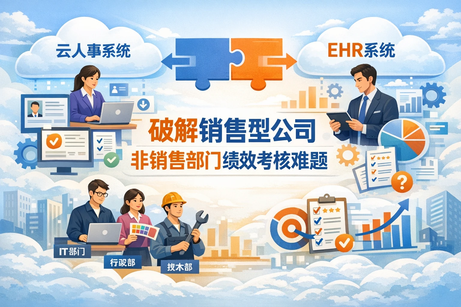 云人事系统与EHR系统：破解销售型公司非销售部门绩效考核难题