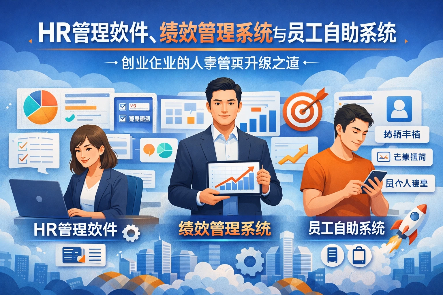 HR管理软件、绩效管理系统与员工自助系统：创业企业的人事管理升级之道