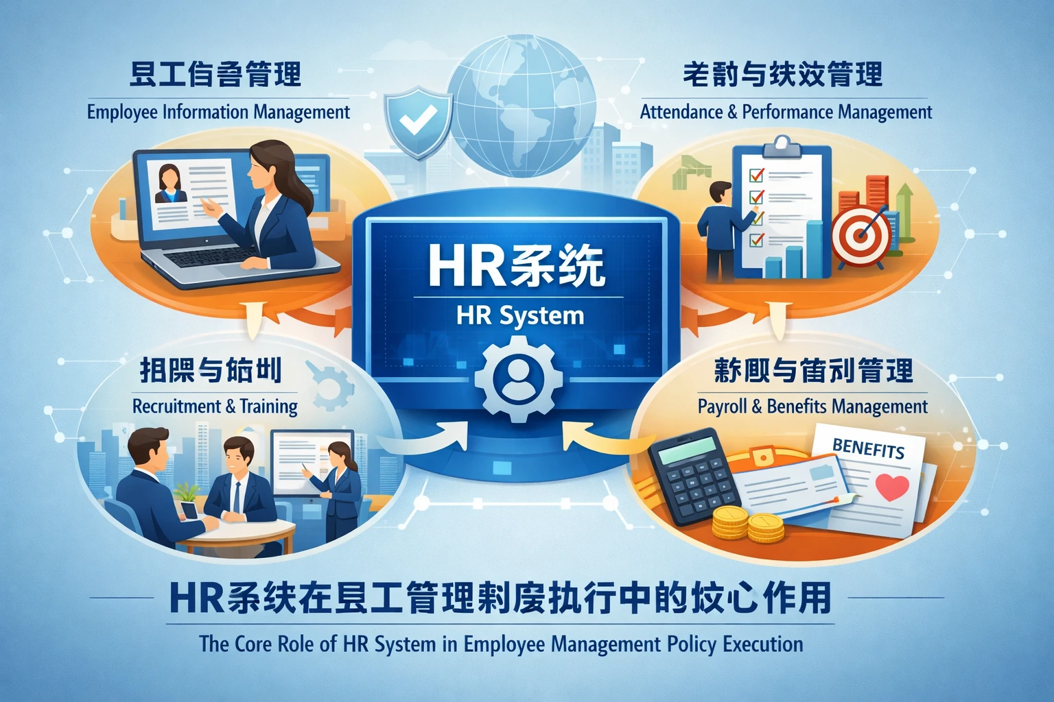 HR系统在员工管理制度执行中的核心作用