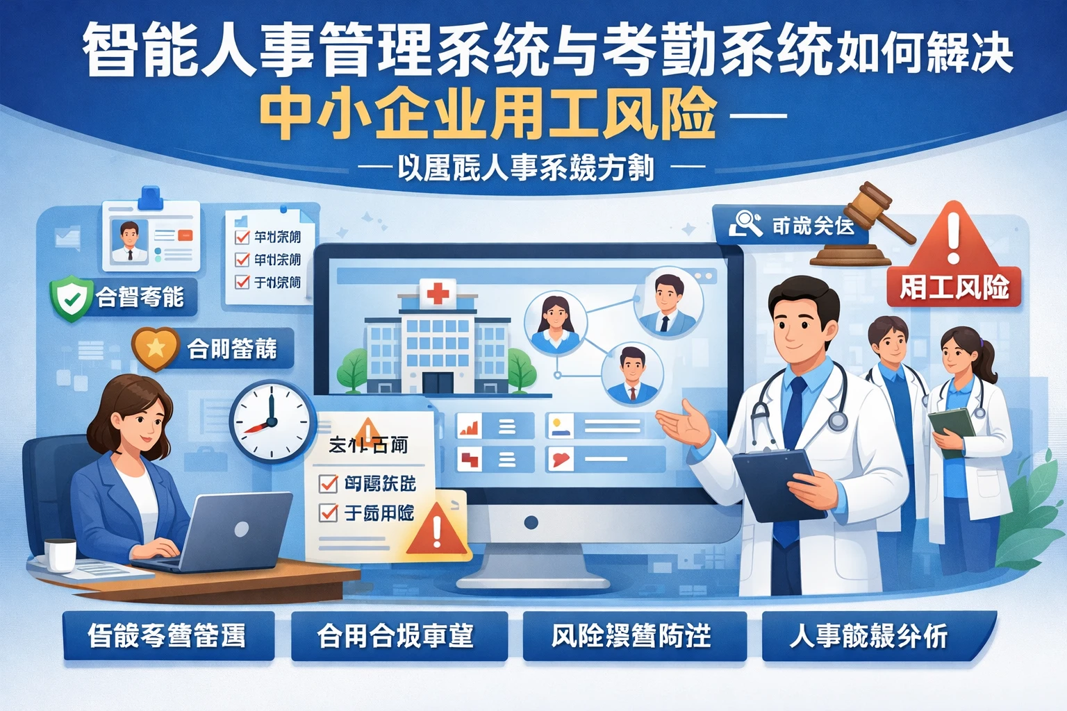 智能人事管理系统与考勤系统如何解决中小企业用工风险——以医院人事系统为例