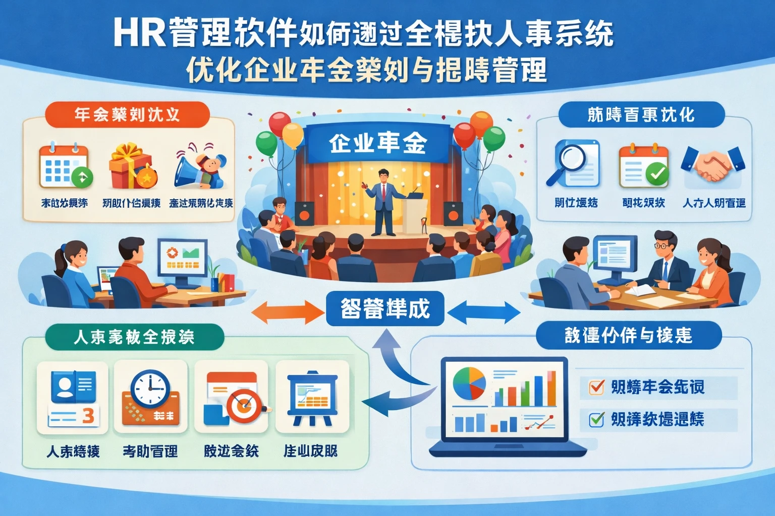 HR管理软件如何通过全模块人事系统优化企业年会策划与招聘管理