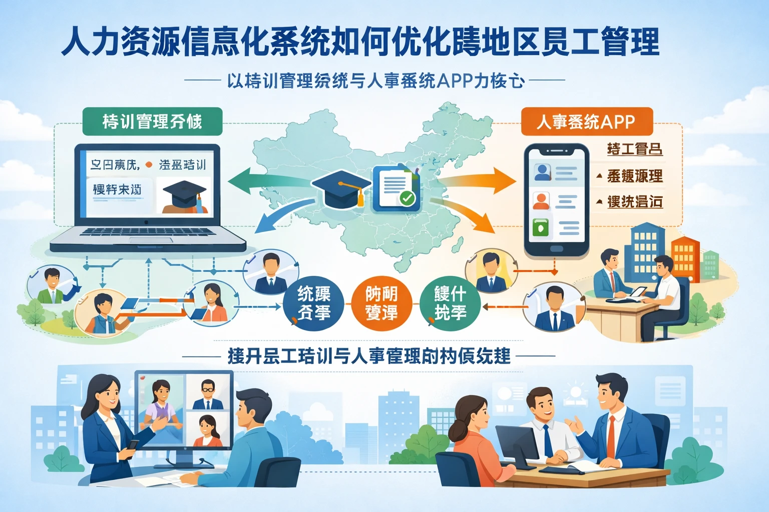 人力资源信息化系统如何优化跨地区员工管理——以培训管理系统与人事系统APP为核心