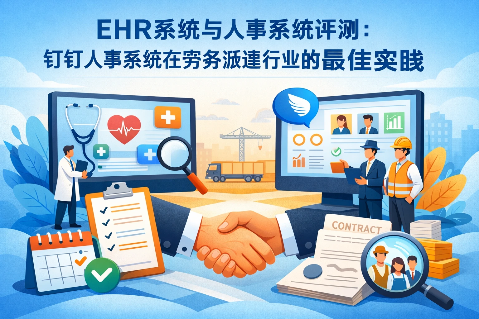 EHR系统与人事系统评测：钉钉人事系统在劳务派遣行业的最佳实践