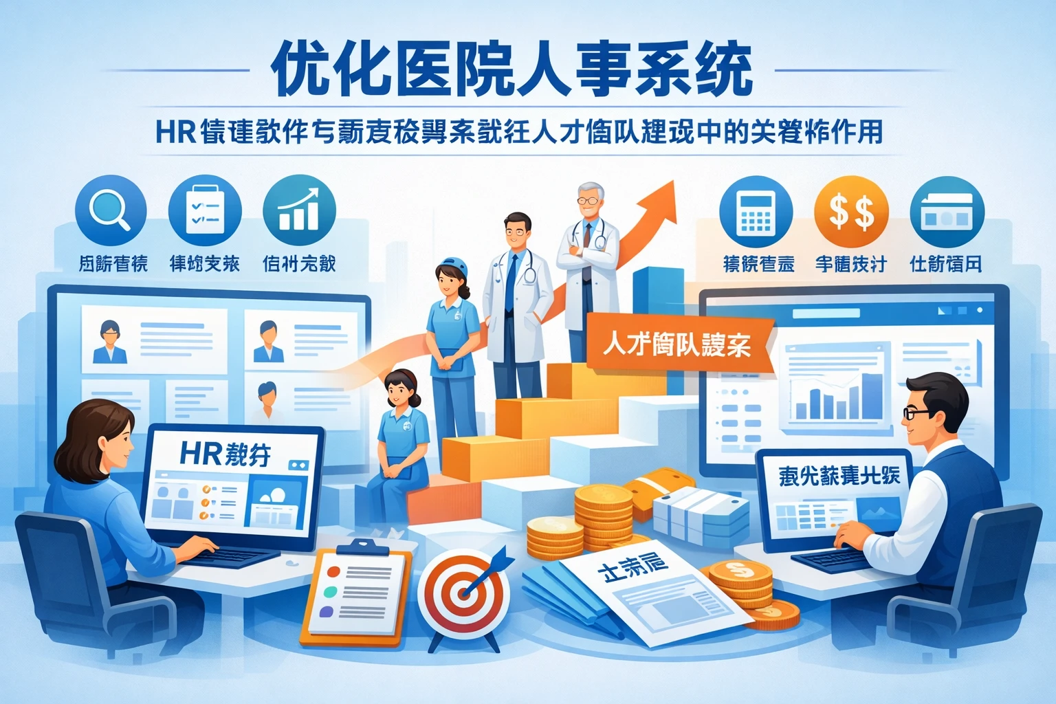 优化医院人事系统：HR管理软件与薪资核算系统在人才梯队建设中的关键作用