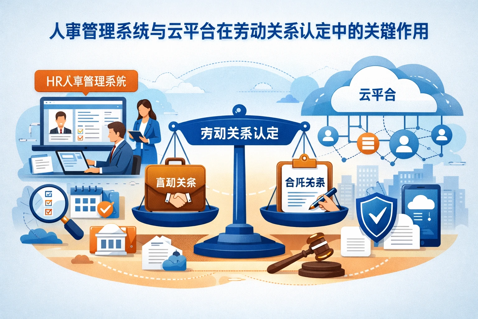 人事管理系统与云平台在劳动关系认定中的关键作用