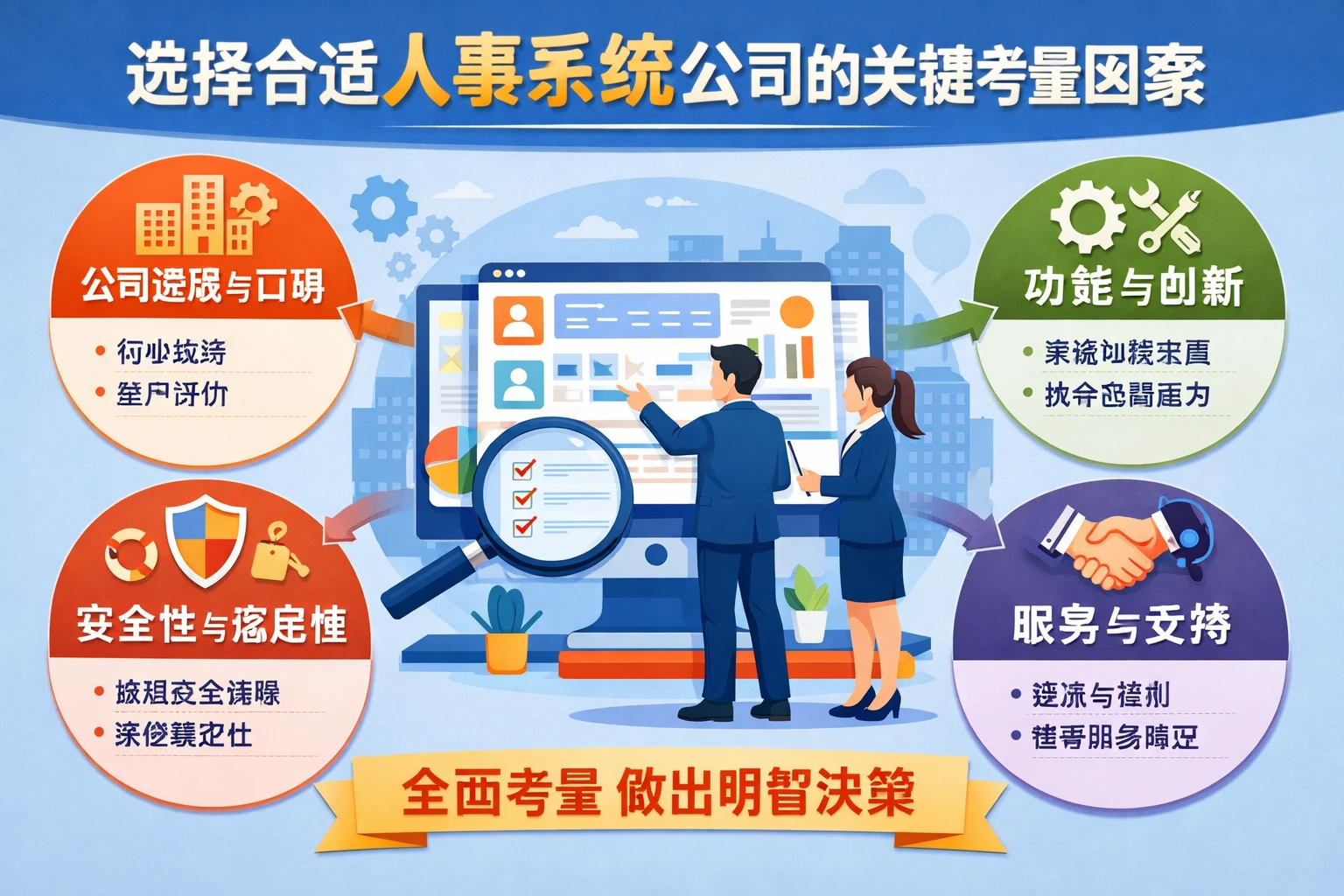 选择合适人事系统公司的关键考量因素