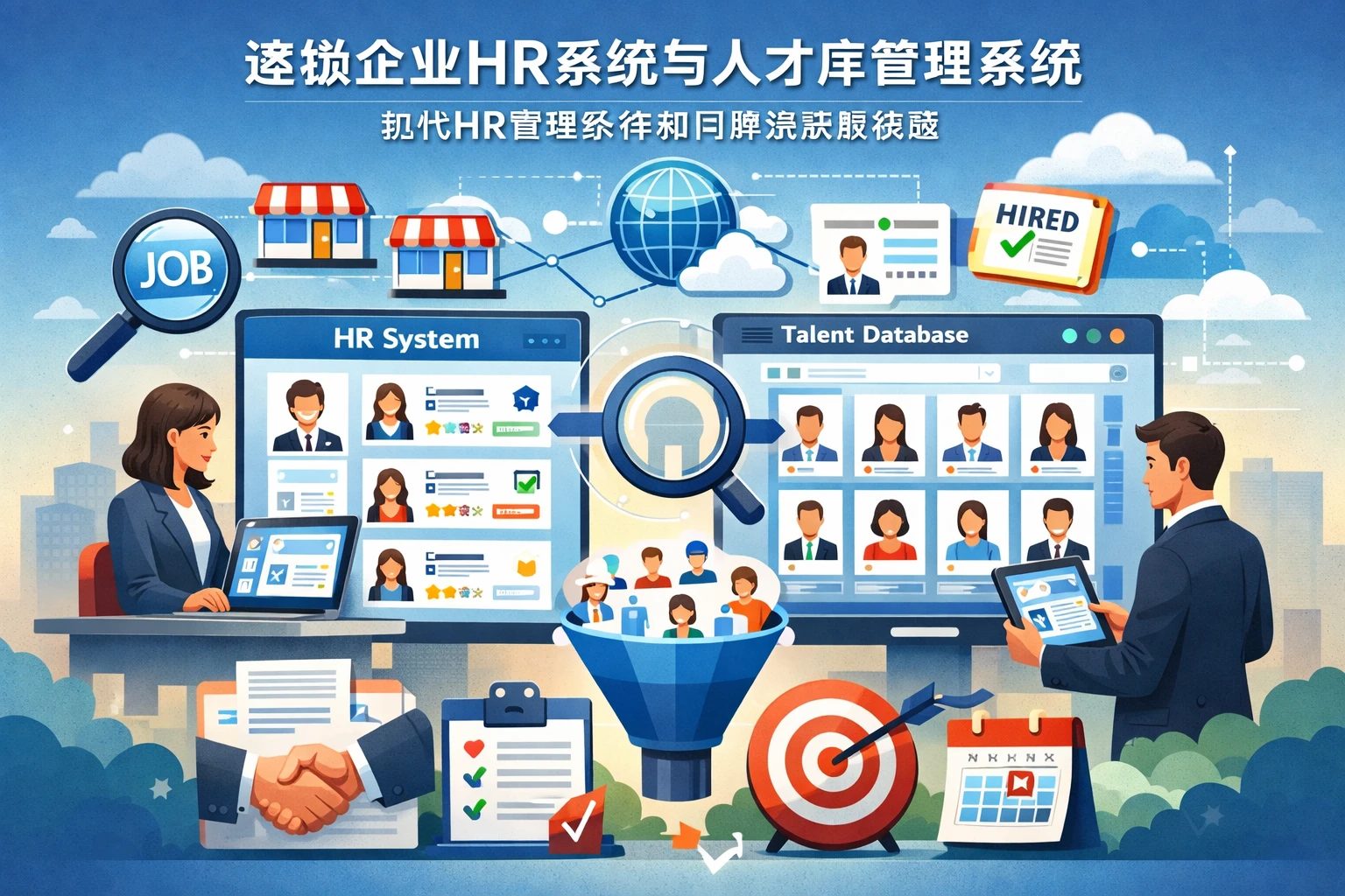 连锁企业HR系统与人才库管理系统：现代HR管理软件如何解决招聘难题