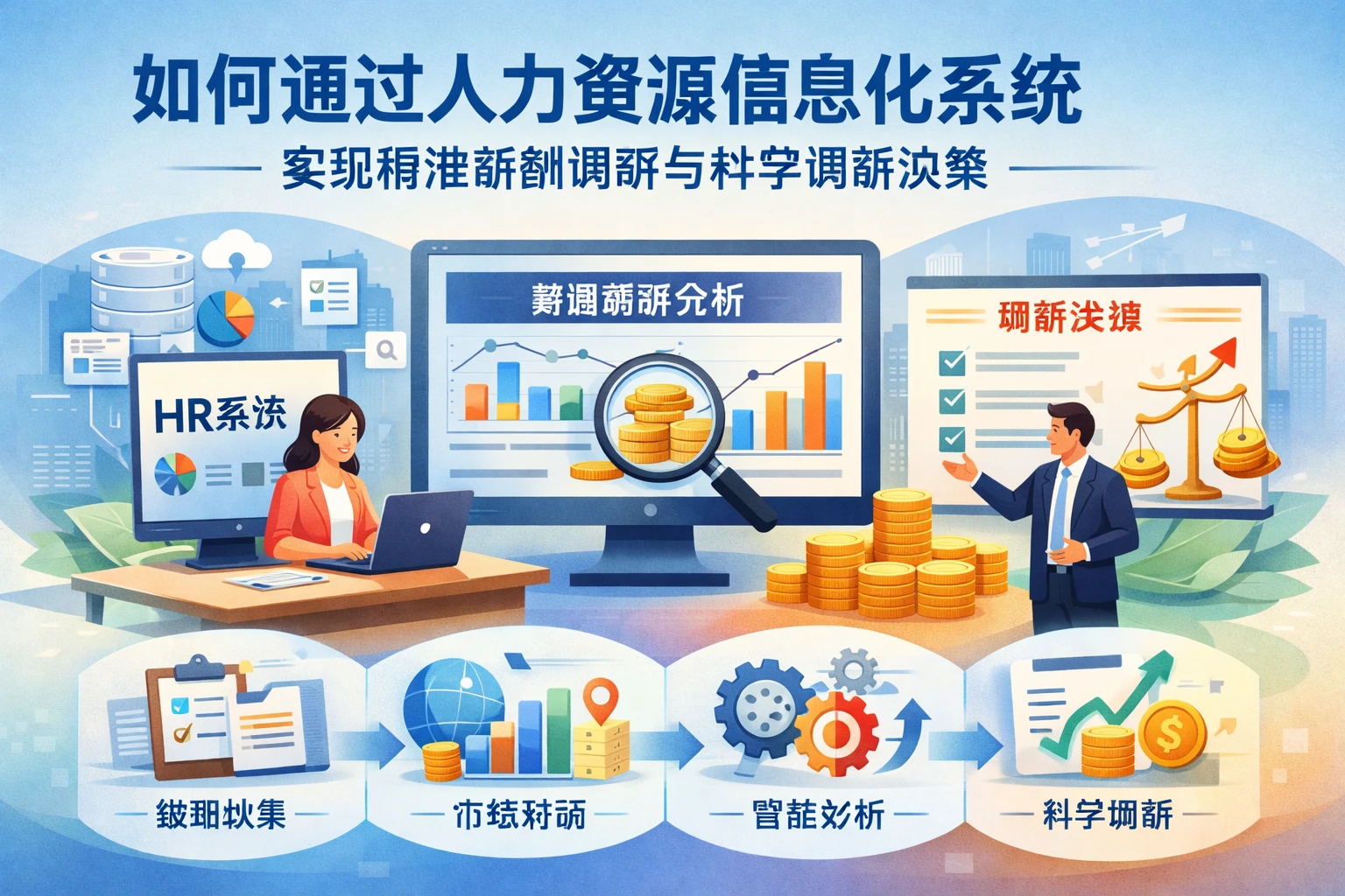 如何通过人力资源信息化系统实现精准薪酬调研与科学调薪决策