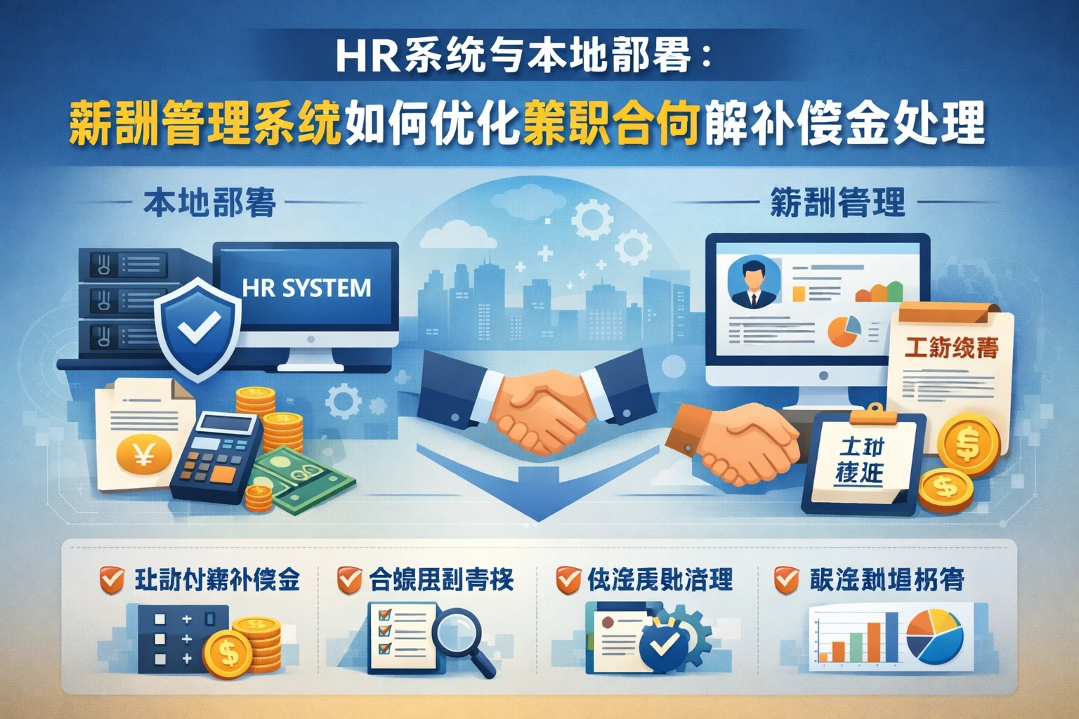 HR系统与本地部署：薪酬管理系统如何优化兼职合同解除补偿金处理