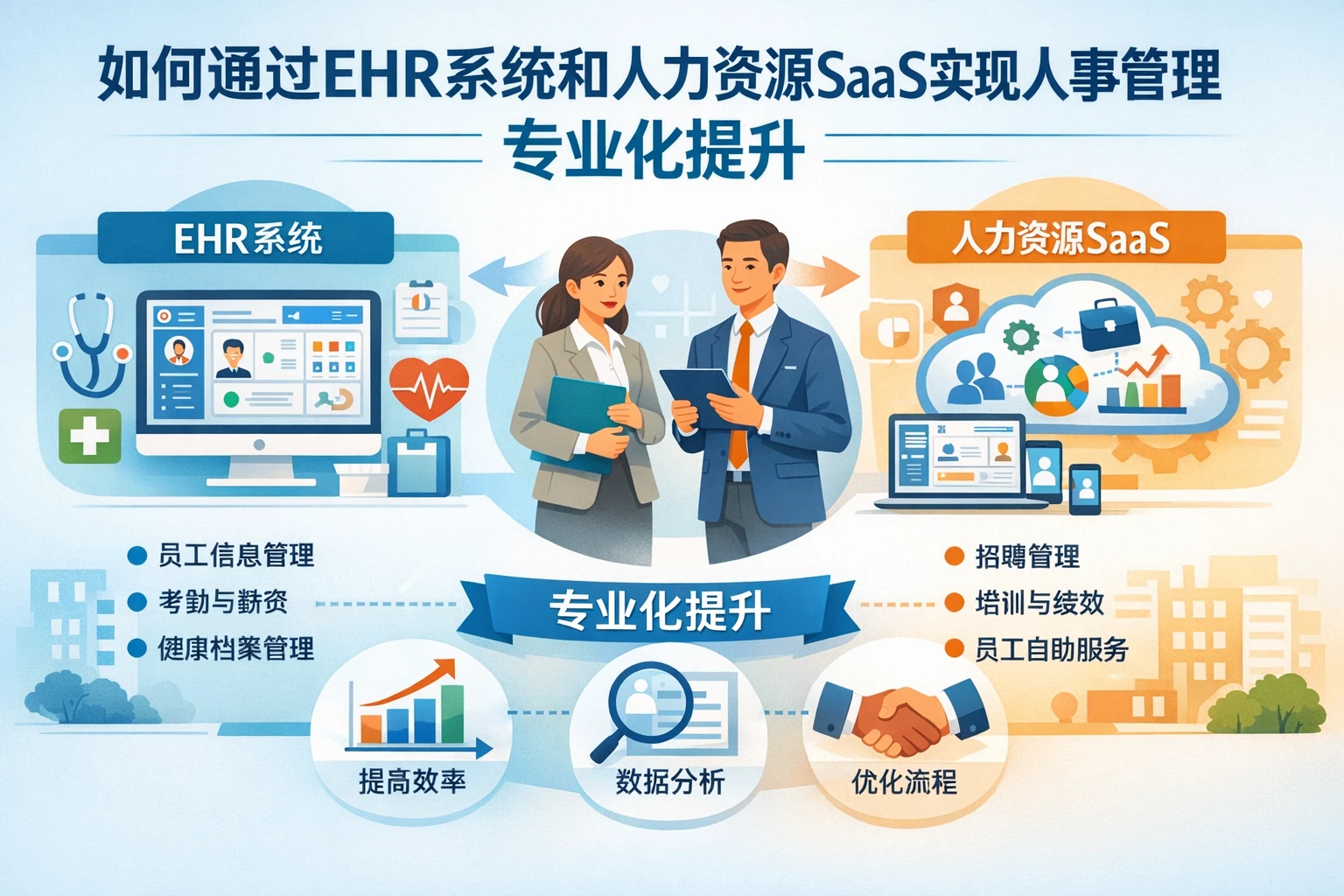 如何通过EHR系统和人力资源SaaS实现人事管理的专业化提升