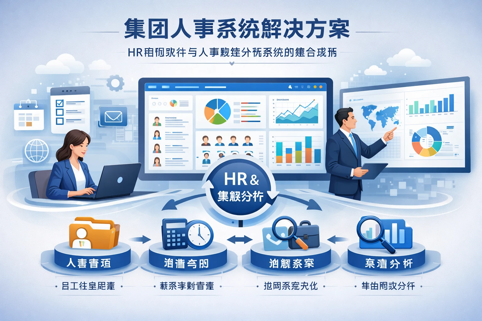 现代企业HR管理软件与人事数据分析系统的整合应用——集团人事系统解决方案