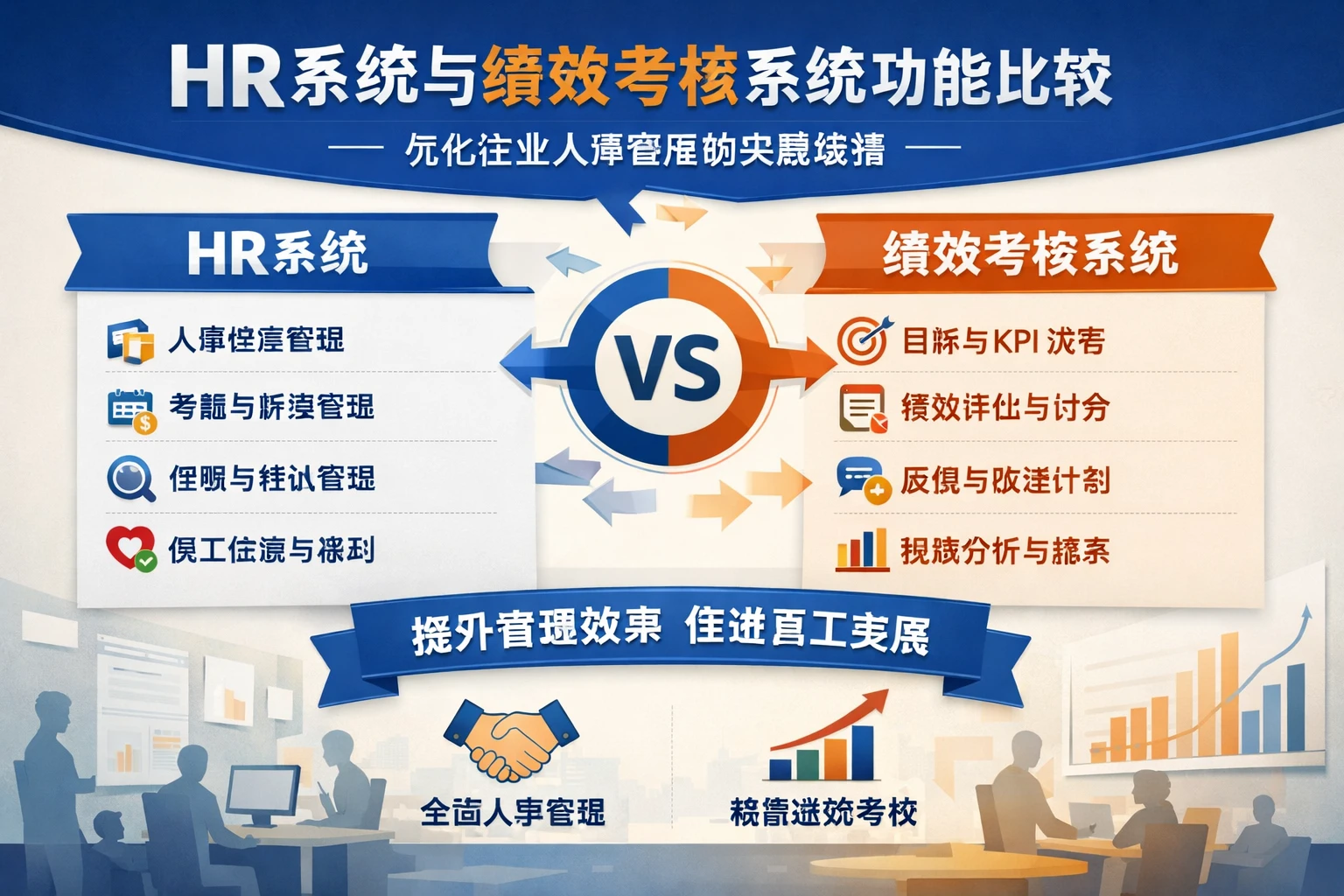HR系统与绩效考核系统功能比较：优化企业人事管理的关键选择