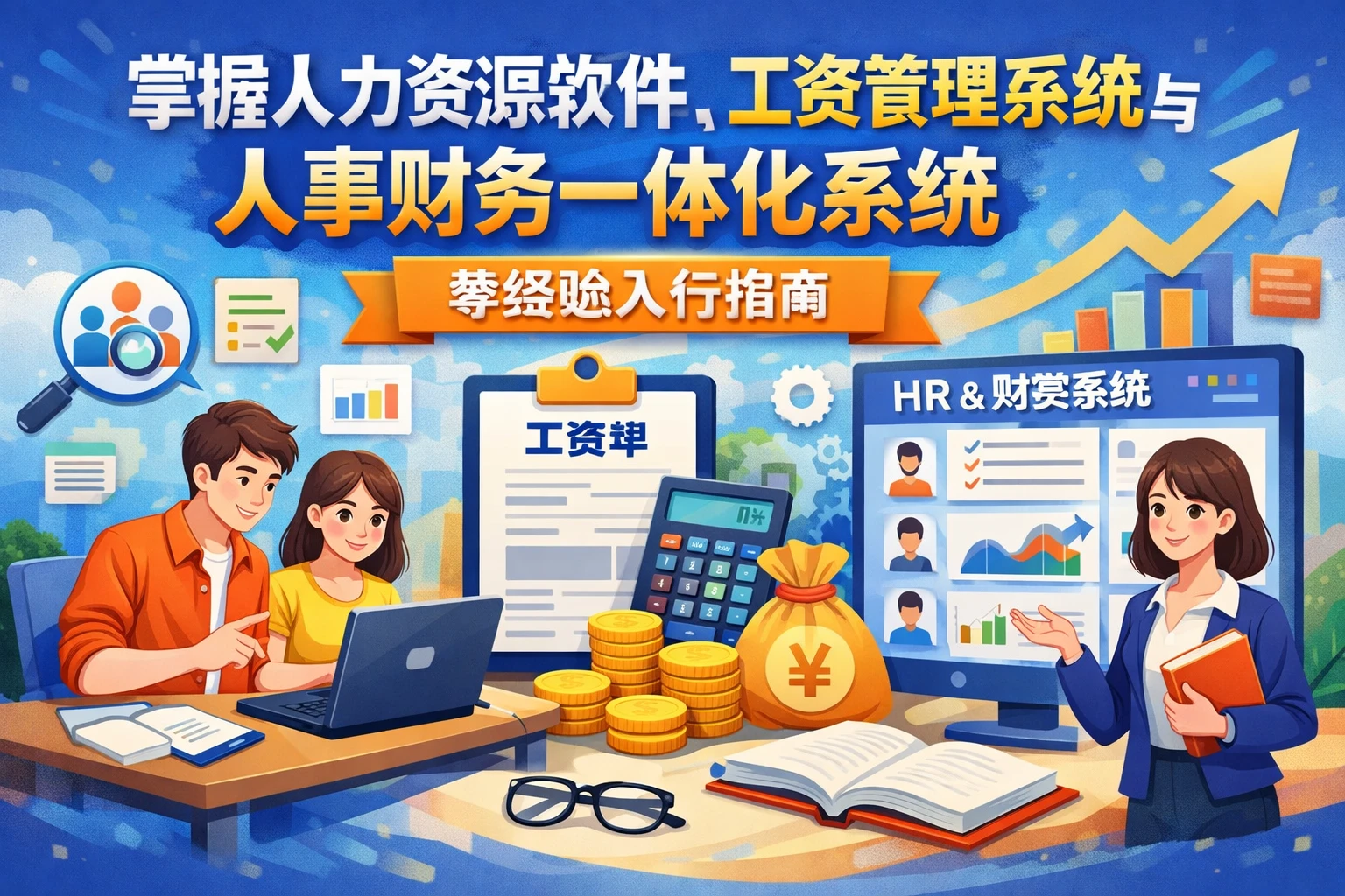 掌握人力资源软件、工资管理系统与人事财务一体化系统:零经验入行指南