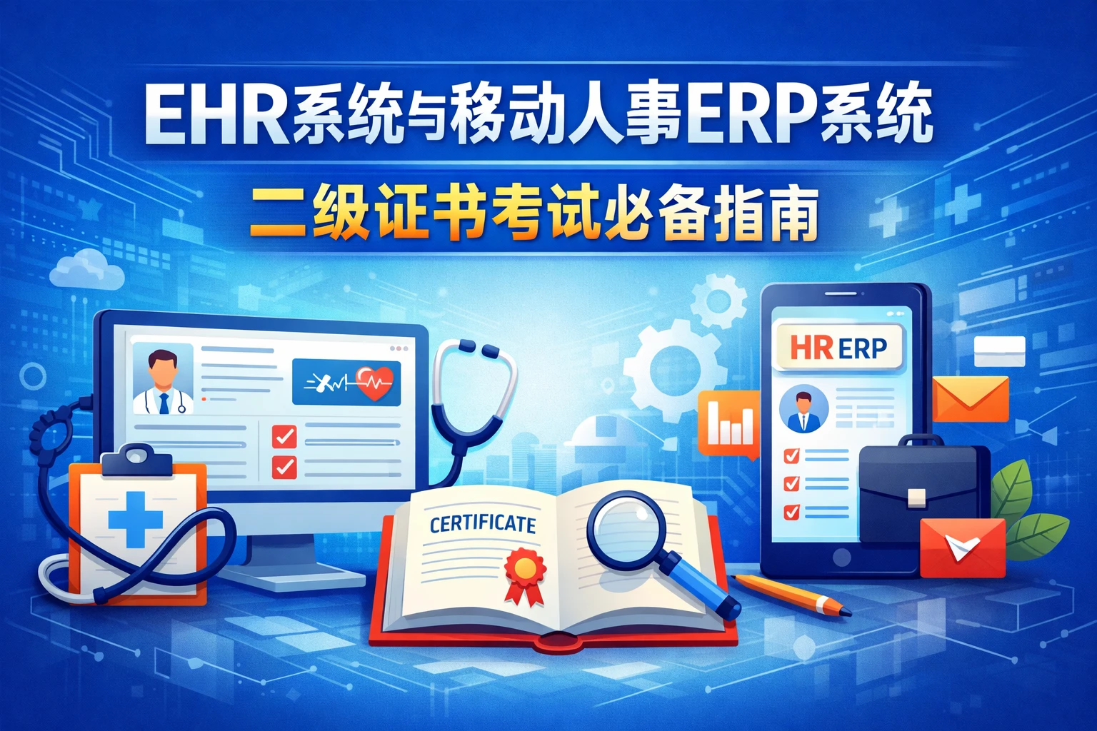EHR系统与移动人事ERP系统：二级证书考试必备指南