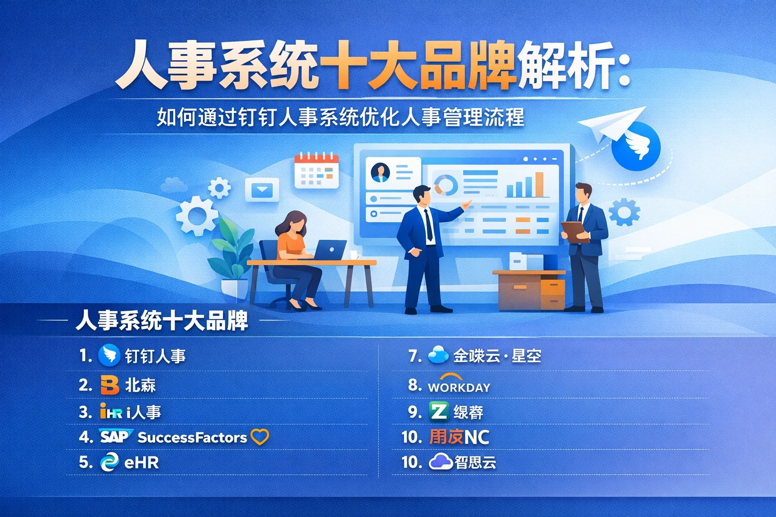人事系统十大品牌解析：如何通过钉钉人事系统优化人事管理流程