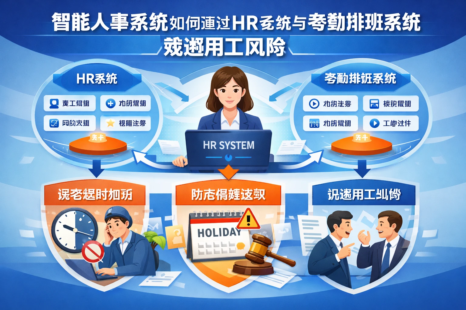 智能人事系统如何通过HR系统与考勤排班系统规避用工风险
