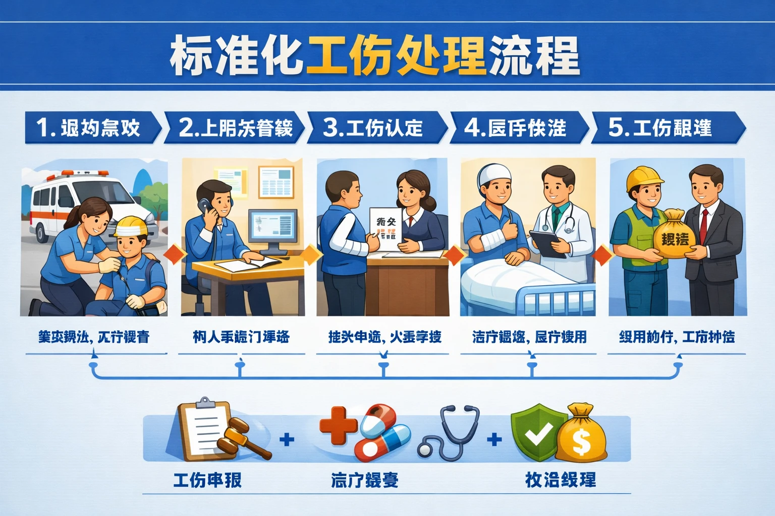 标准化工伤处理流程