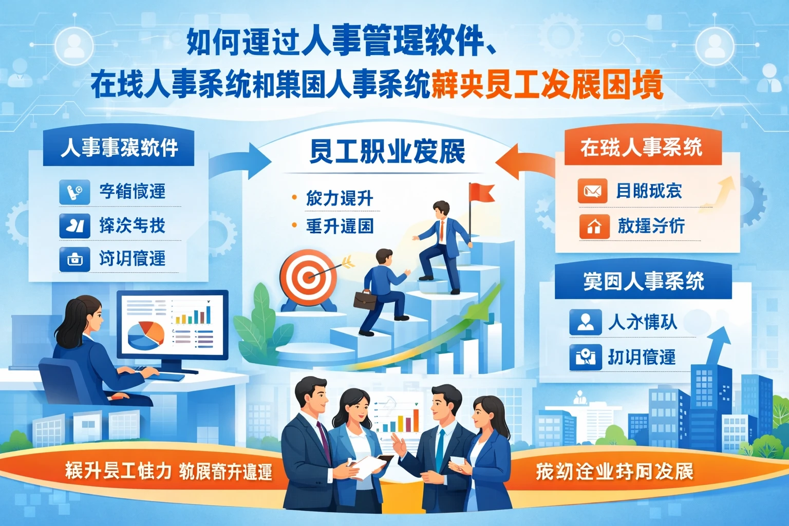 如何通过人事管理软件、在线人事系统和集团人事系统解决员工发展困境