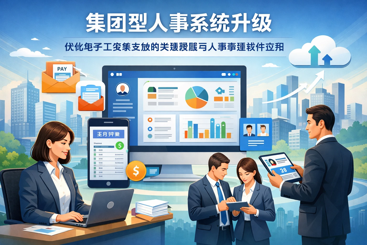 集团型人事系统升级：优化电子工资条发放的关键策略与人事管理软件应用