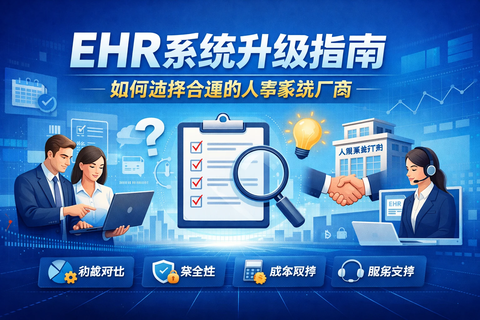 EHR系统升级指南：如何选择合适的人事系统厂商