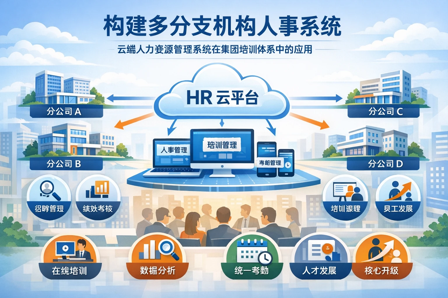 构建多分支机构人事系统：云端人力资源管理系统在集团培训体系中的应用