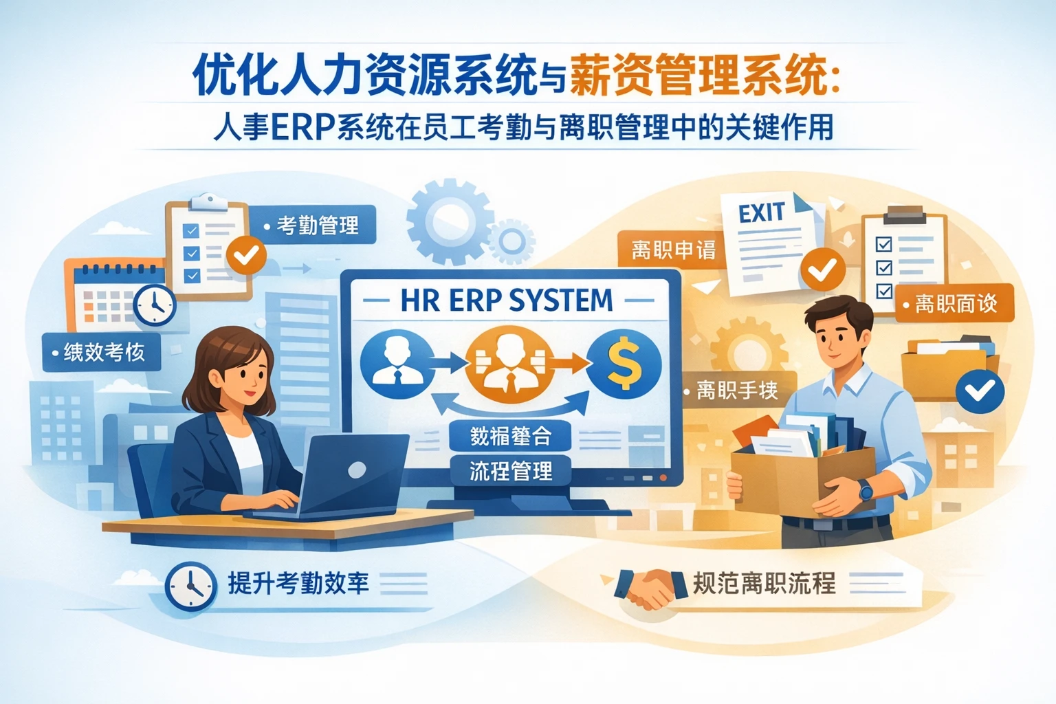 优化人力资源系统与薪资管理系统：人事ERP系统在员工考勤与离职管理中的关键作用