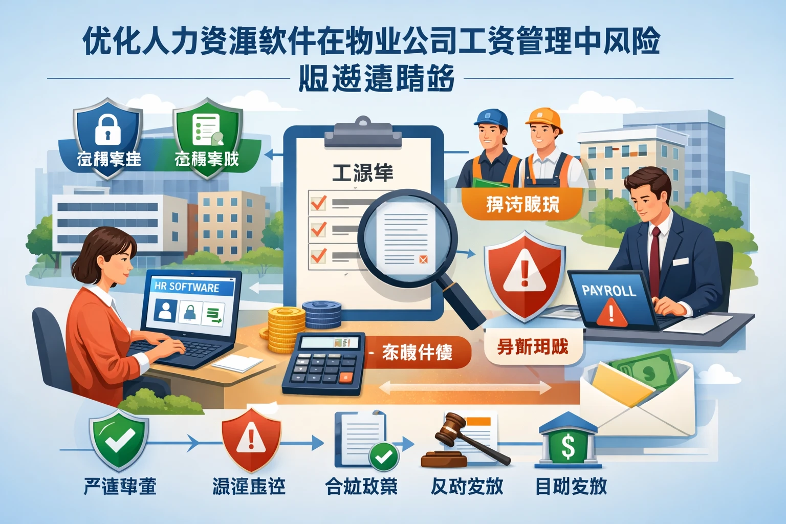 优化人力资源软件在物业公司工资管理中的风险规避策略