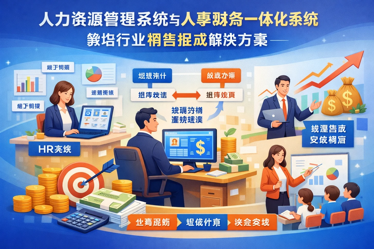 人力资源管理系统与人事财务一体化系统：教培行业销售提成解决方案